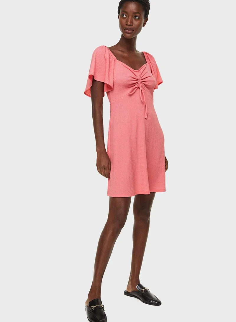 H&M Flutter Sleeve Dress